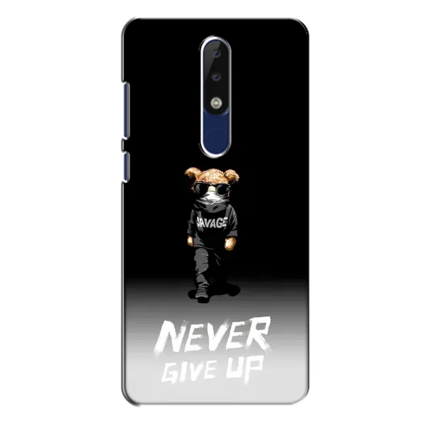 Чехол с рисунком «Never» для Nokia 5.1 Plus (X5) Чехол с рисунком «Never» для Nokia 5.1 Plus (X5)