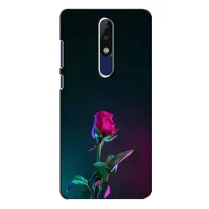 Чехлы с принтом Розочки для Nokia 5.1 Plus (X5) (Ночная роза)