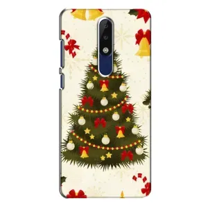 Чехол Новогодняя Елка на Nokia 5.1 Plus (X5) (Новогодний принт)