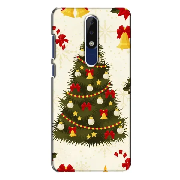 Чехол с рисунком «Новогодний принт» для Nokia 5.1 Plus (X5) Чехол с рисунком «Новогодний принт» для Nokia 5.1 Plus (X5)