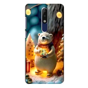Чехлы на Новый Год Nokia 5.1 Plus (X5) (Новогодний ведмеженок)