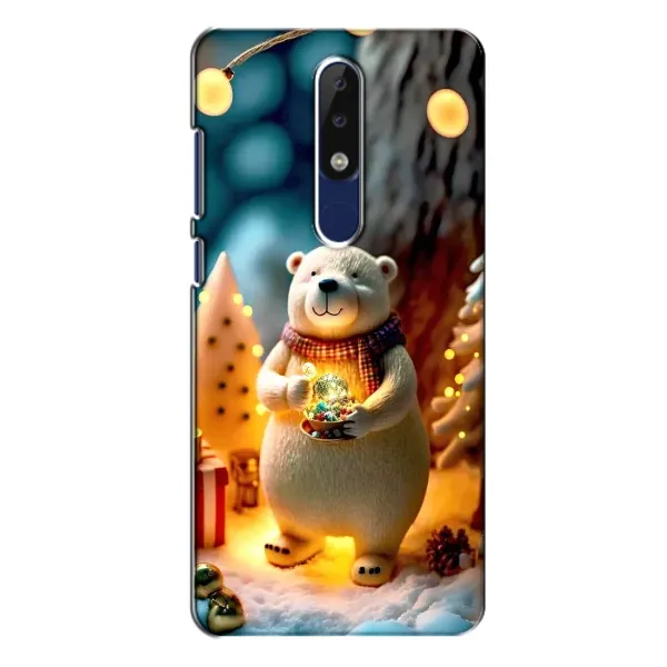 Чехол с рисунком «Новогодний ведмеженок» для Nokia 5.1 Plus (X5) Чехол с рисунком «Новогодний ведмеженок» для Nokia 5.1 Plus (X5)