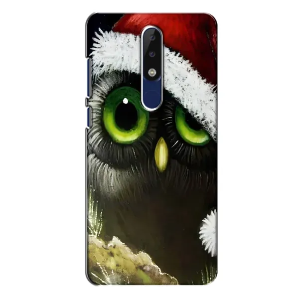 Чехол с рисунком «Новогодняя Сова» для Nokia 5.1 Plus (X5)