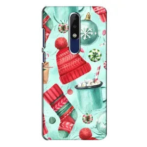 Чехол Санта Клаус для Nokia 5.1 Plus (X5) (Одежда)
