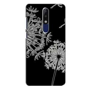 Силиконовый Чехол с одуванчиками на Nokia 5.1 Plus (X5) (Одуванчики)