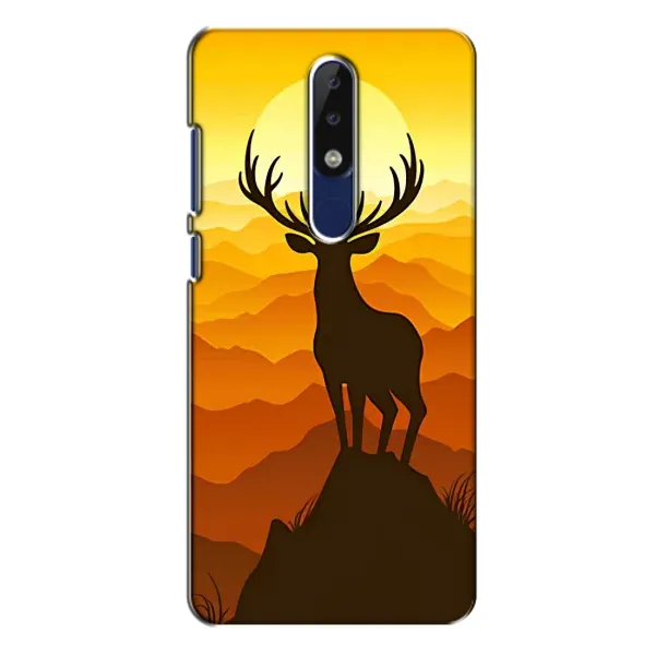 Чехол с рисунком «Силуэт Оленя» для Nokia 5.1 Plus (X5)