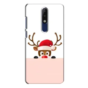 Чехол Санта Клаус для Nokia 5.1 Plus (X5) (Олененок)