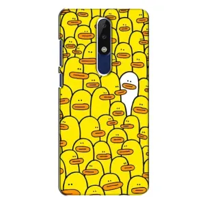 Силиконовый бампер с картинкой животных для Nokia 5.1 Plus (X5) (Особенный)