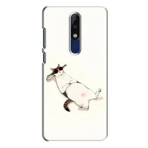 Чехол на тематику: Коты для Nokia 5.1 Plus (X5) (Отдых)
