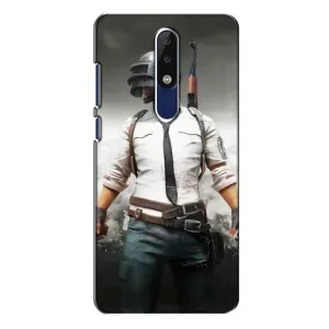 Силиконовый чехол с картинкой "Герой Pubg" на Nokia 5.1 Plus (X5) (Пабг)