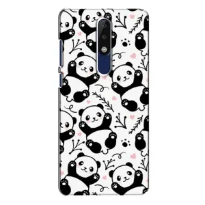 Чехлы с Пандами на Nokia 5.1 Plus (X5) (Пандочки)