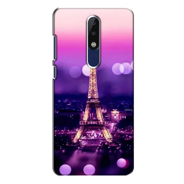 Чехол с рисунком «Париж башня» для Nokia 5.1 Plus (X5) Чехол с рисунком «Париж башня» для Nokia 5.1 Plus (X5)