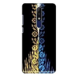 Силиконовый Чехол на Nokia 5.1 Plus (X5) (Патриотическая вышиванка)