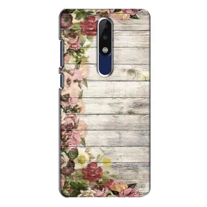 Чехлы с тематикой "ЦВЕТЫ" на Nokia 5.1 Plus (X5) (Плетущиеся цветы)