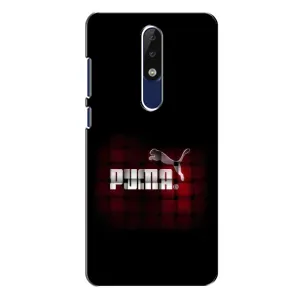 Чехол с Брендами одежды на Нокиа 5.1 Плюс (PUMA стиль)