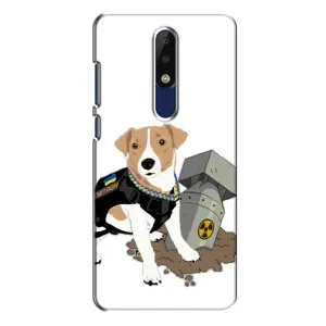 Чехол с принтом Собаки Патрон для Nokia 5.1 Plus (X5) (Пёс Патрон с ракетой)