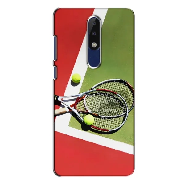 Чехол с рисунком «Ракетки теннис» для Nokia 5.1 Plus (X5) Чехол с рисунком «Ракетки теннис» для Nokia 5.1 Plus (X5)