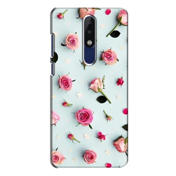 Чехол с рисунком «Разные цветы» для Nokia 5.1 Plus (X5) Чехол с рисунком «Разные цветы» для Nokia 5.1 Plus (X5)