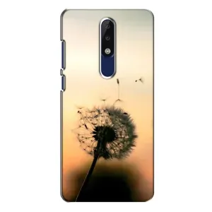 Силиконовый Чехол с одуванчиками на Nokia 5.1 Plus (X5) (Роздумаханый одуванчик)
