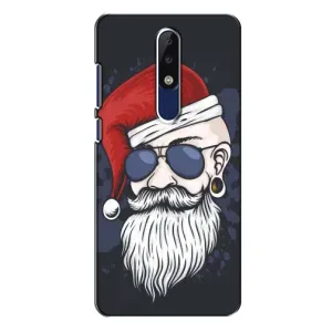 Чехол Санта Клаус для Nokia 5.1 Plus (X5) (Рождественский МЕН)