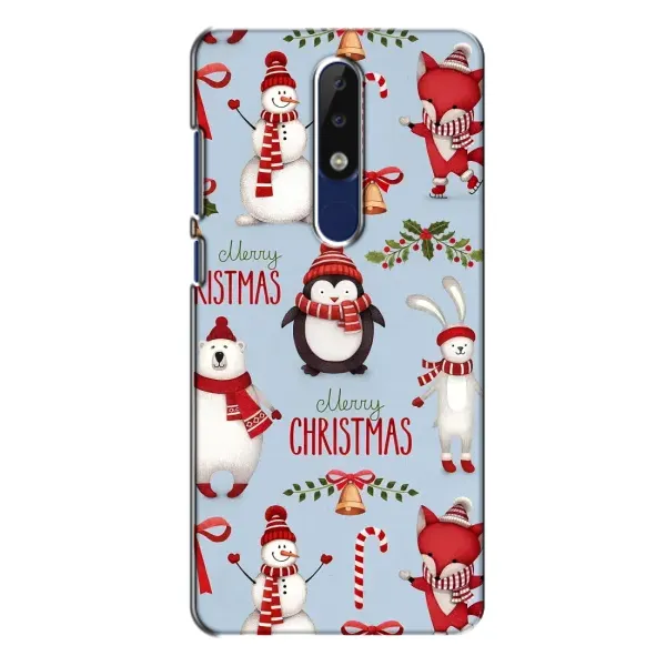 Чехол с рисунком «Рождественский» для Nokia 5.1 Plus (X5)