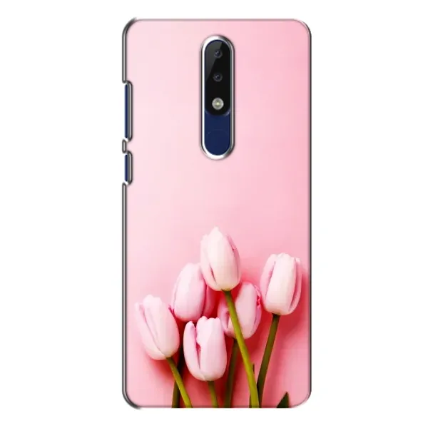 Чехол с рисунком «Розовые тюльпаны» для Nokia 5.1 Plus (X5) Чехол с рисунком «Розовые тюльпаны» для Nokia 5.1 Plus (X5)
