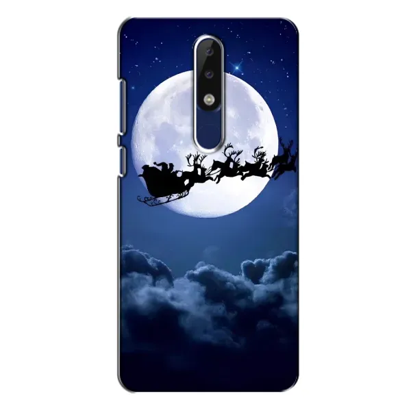 Чехол с рисунком «Санта - луна» для Nokia 5.1 Plus (X5)