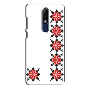 Силиконовый Чехол на Nokia 5.1 Plus (X5) с картинкой Вышиванки (Силуэт вышиванки)