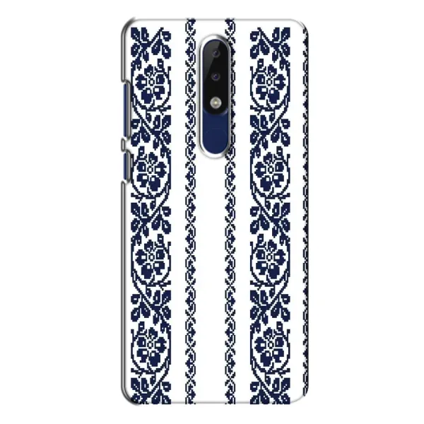 Чехол с рисунком «Синяя вышиванка» для Nokia 5.1 Plus (X5) Чехол с рисунком «Синяя вышиванка» для Nokia 5.1 Plus (X5)