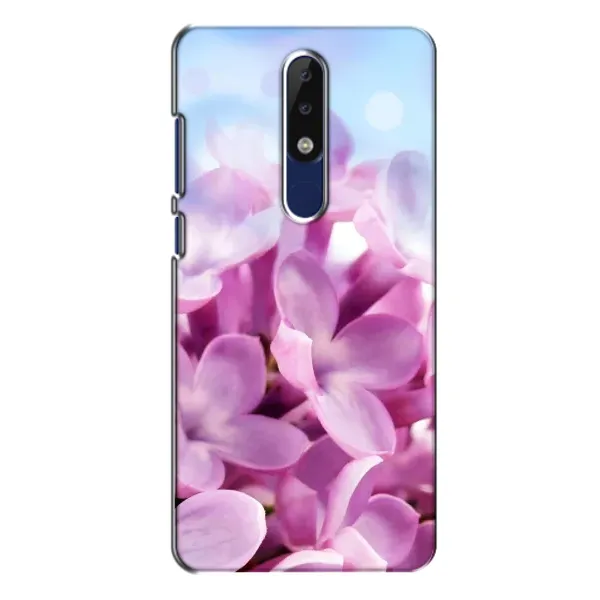 Чехол с рисунком «Сиреневые цветы» для Nokia 5.1 Plus (X5) Чехол с рисунком «Сиреневые цветы» для Nokia 5.1 Plus (X5)