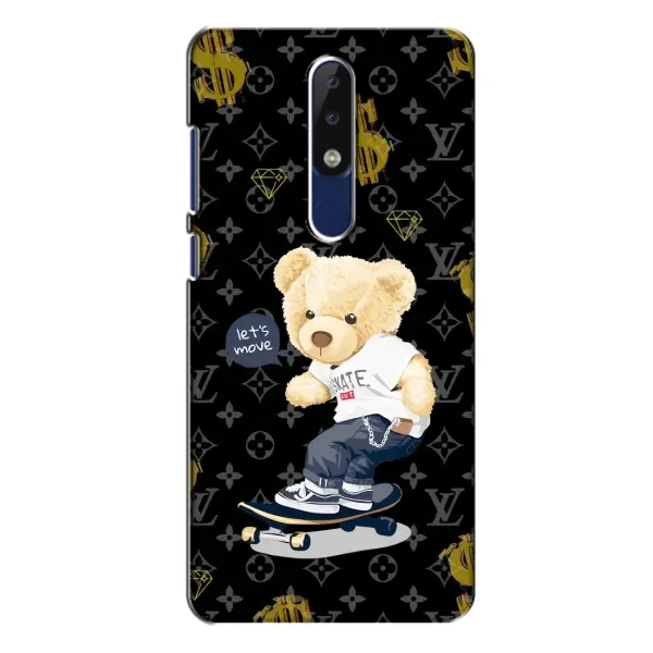 Чехол с рисунком «Скейтер Тедди» для Nokia 5.1 Plus (X5) Чехол с рисунком «Скейтер Тедди» для Nokia 5.1 Plus (X5)