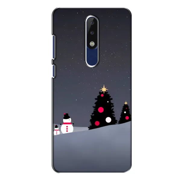 Чехол с рисунком «Снеговички» для Nokia 5.1 Plus (X5) Чехол с рисунком «Снеговички» для Nokia 5.1 Plus (X5)