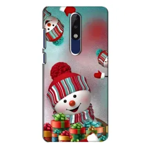 Чехлы на Новый Год Nokia 5.1 Plus (X5) (Снеговик в шапке)