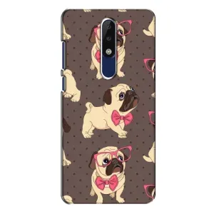 Чехол (ТПУ) Милые собачки для Nokia 5.1 Plus (X5) (Собачки Мопсики)