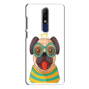 Бампер для Nokia 5.1 Plus (X5) с картинкой "Песики" (Собака Король)