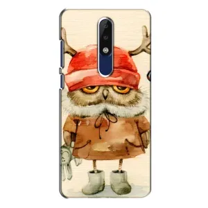Чехлы с принтом СОВЫ для Nokia 5.1 Plus (X5) (Сова в шапке)