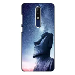 Силиконовые Чехлы (смешные стикеры) для Nokia 5.1 Plus (X5) (Статуя)