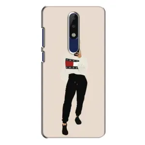 Силиконовый Чехол на Nokia 5.1 Plus (X5) с картинкой Стильных Девушек (Стильная)