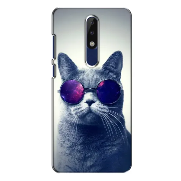 Чехол с рисунком «Стильный КОТ» для Nokia 5.1 Plus (X5) Чехол с рисунком «Стильный КОТ» для Nokia 5.1 Plus (X5)