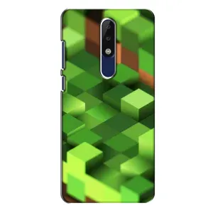 Чехлы для Nokia 5.1 Plus (X5) (Персонажи Майн Крафт) (Текстура)