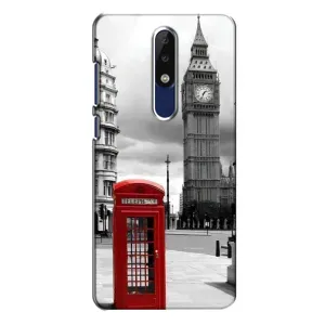 Чехол с рисунком «TELEPHONE» для Nokia 5.1 Plus (X5)