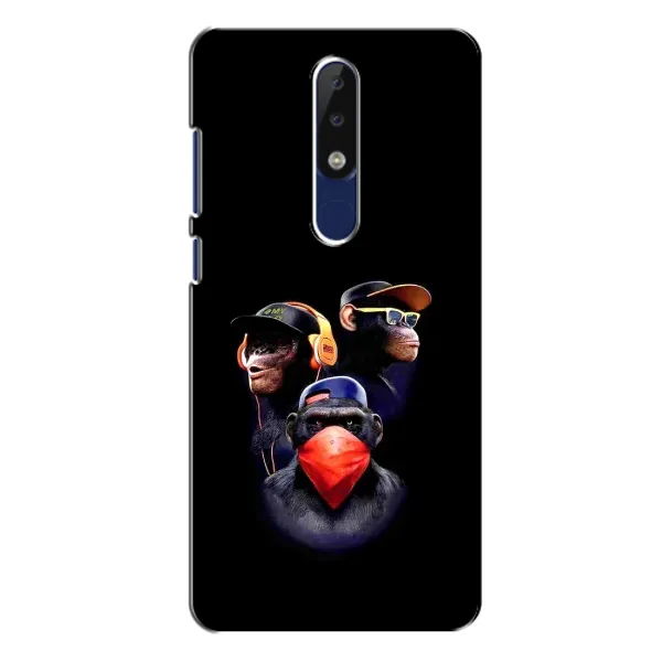 Чехол с рисунком «Три обезьяны» для Nokia 5.1 Plus (X5) Чехол с рисунком «Три обезьяны» для Nokia 5.1 Plus (X5)