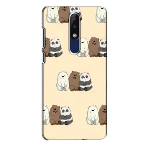 Чехлы с изображением разных животных для Nokia 5.1 Plus (X5) (Три медведя)