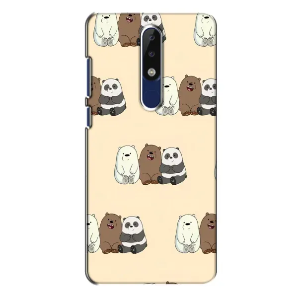 Чехол с рисунком «Три медведя» для Nokia 5.1 Plus (X5)