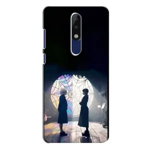 Чехлы с принтом Уэнсдей на Nokia 5.1 Plus (X5) (Уэнсдей и Энди)