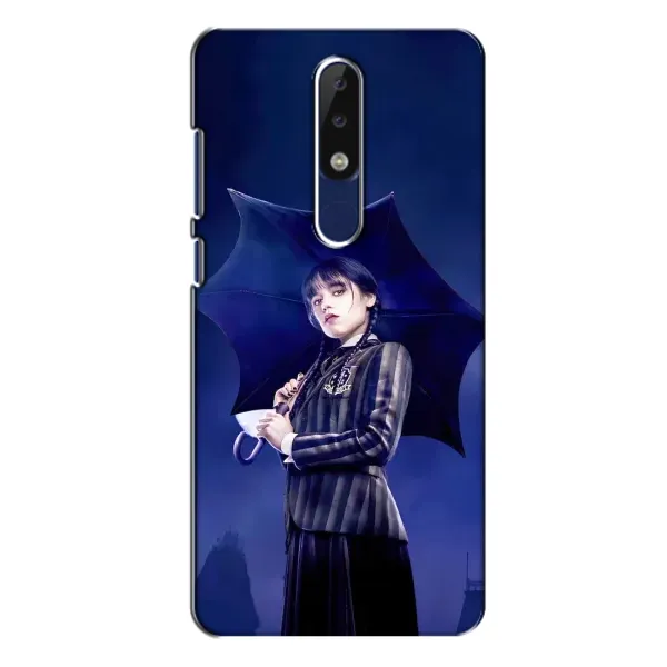 Чохол з малюнком «Венсдей з парасолькою» для Nokia 5.1 Plus (X5) Чохол з малюнком «Венсдей з парасолькою» для Nokia 5.1 Plus (X5)