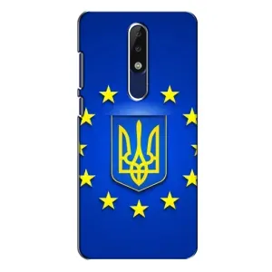 Чехол с Украинской символикой на Нокиа 5.1 Плюс (Украина это Европа)