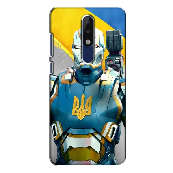 Чехол с рисунком «Украинский робокоп» для Nokia 5.1 Plus (X5) Чехол с рисунком «Украинский робокоп» для Nokia 5.1 Plus (X5)