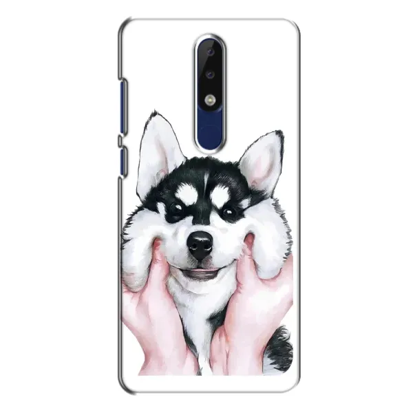 Чехол с рисунком «Собака Хаски» для Nokia 5.1 Plus (X5) Чехол с рисунком «Собака Хаски» для Nokia 5.1 Plus (X5)