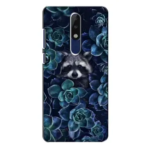 Силиконовый Чехол с Енотами на Nokia 5.1 Plus (X5) (В цветах)